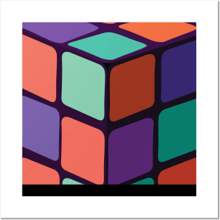 Rubik's cube 80s Posters and Art